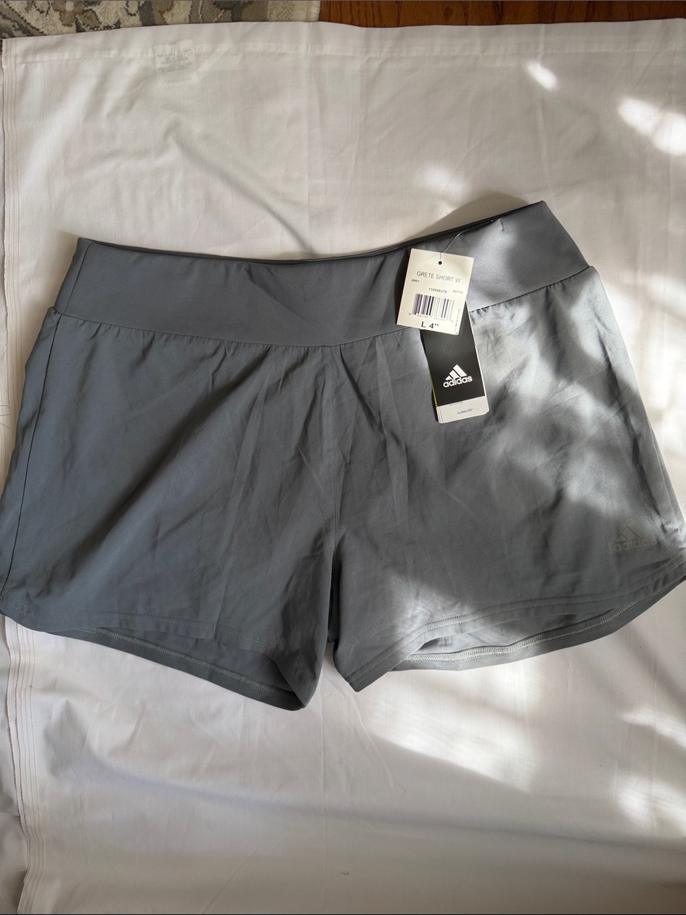 adidas Women's Slate Gray Athletic Running Shorts